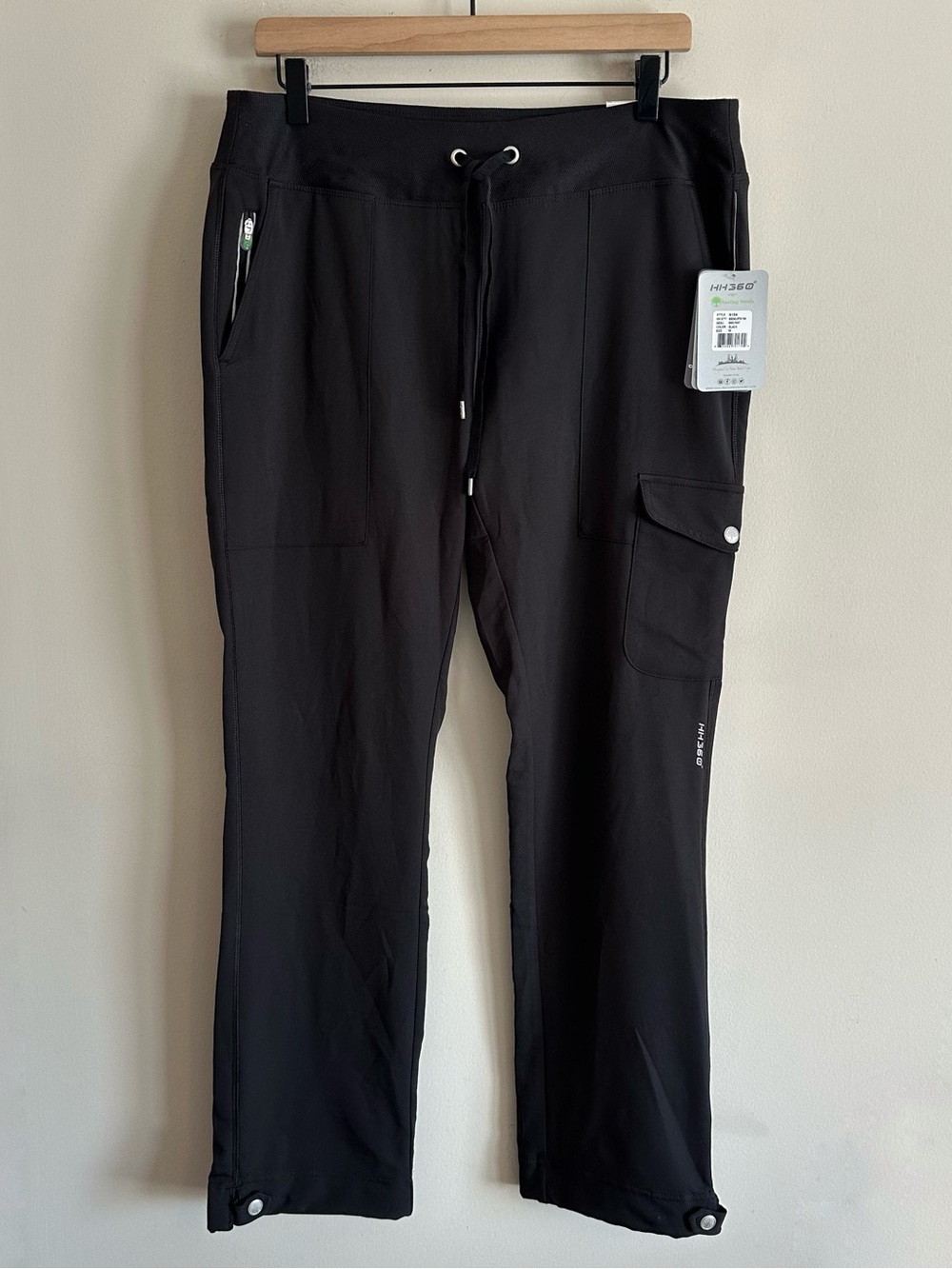 NWT Healing Hands Nikki 7 Pocket Scrub Pants Jogger Bottoms Black HH360 9154 M